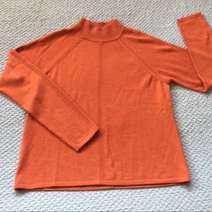 100% Merino Wool Soft Orange Sweater